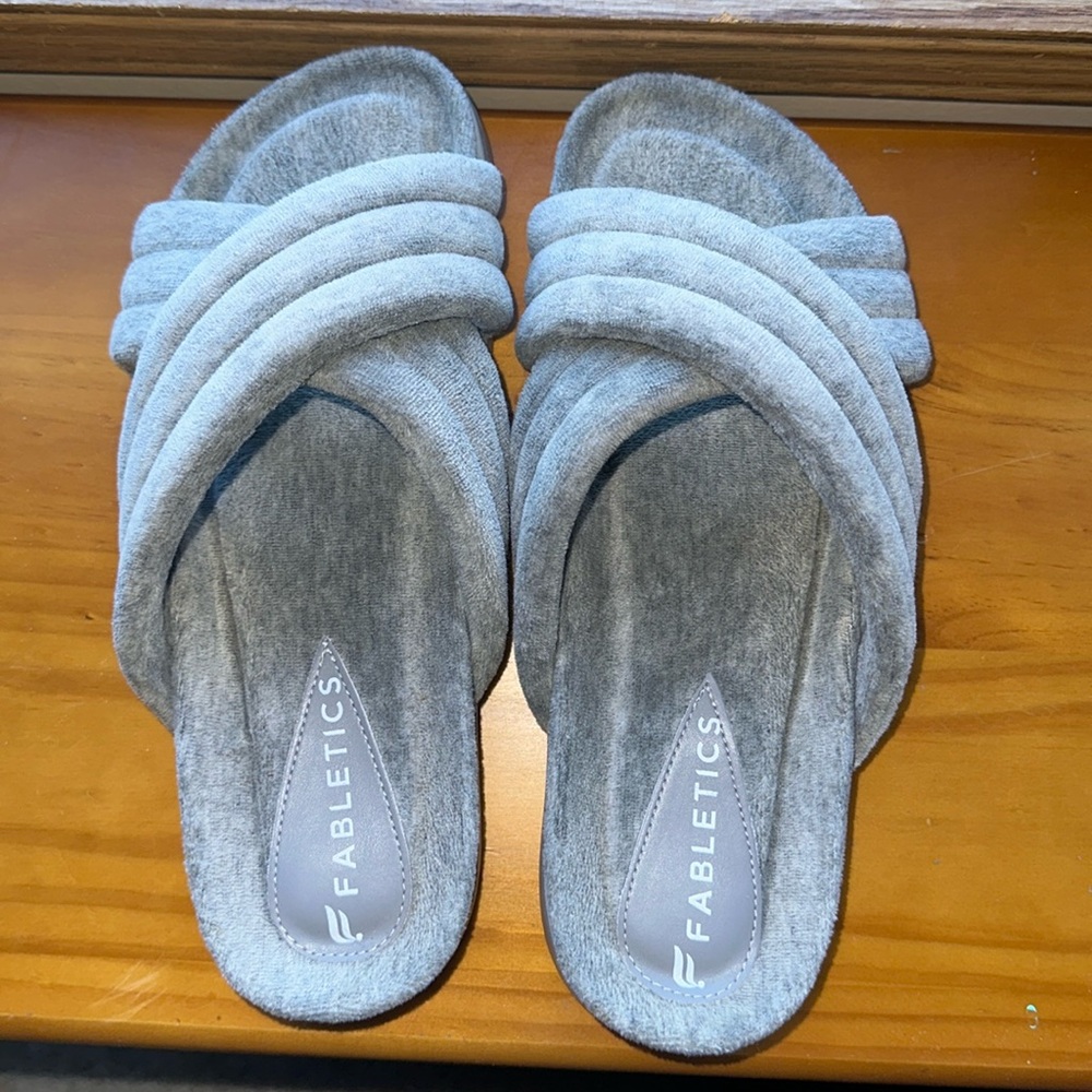Fabletics Terry Criss Cross Slides - image 1